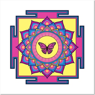 Butterlfy Mandala Posters and Art